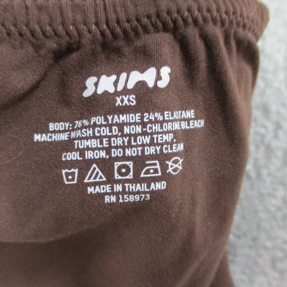 SKIMS Maxi Dress Womens 2XS XXS Brown One Shoulder Long Tube Style EUC - Picture 5 of 6